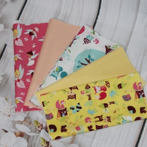 Patchwork, pastelowe odcienie, pakiet tkanin 01