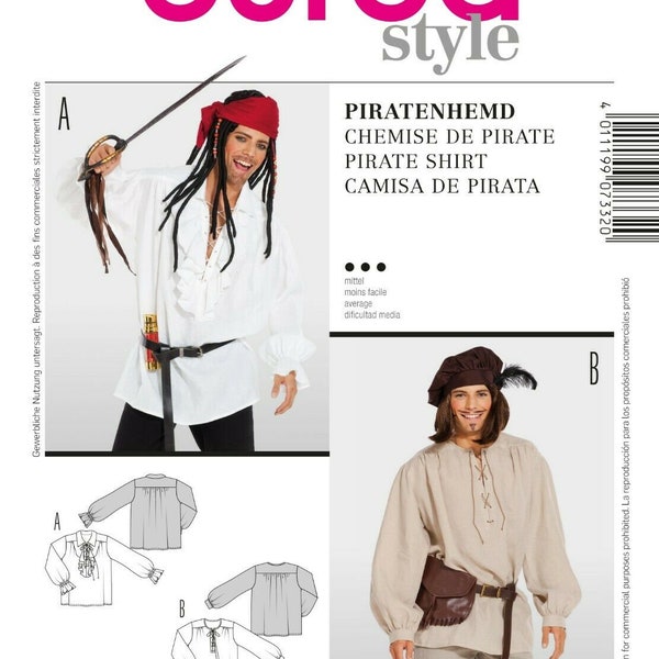 Burda Style Schnittmuster - Hemd - Piratenhemd - Mittelalterhemd - Nr. 7332