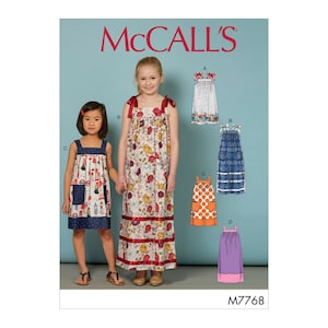 McCalls sewing pattern M7768 - Dress - Strap dress - Swing dress