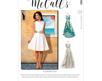 McCalls sewing pattern M8060 - swingy summer dress