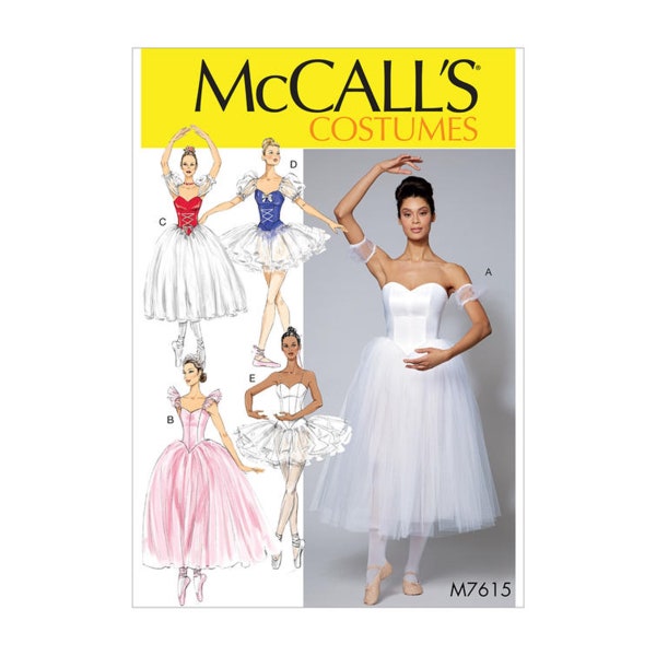 Patron de couture McCalls M7615 - Robe de ballet - Tutu - Ballerine