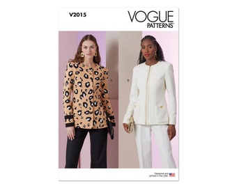 Vogue Schnittmuster - V2015 - taillierte Damenjacke, Blazer