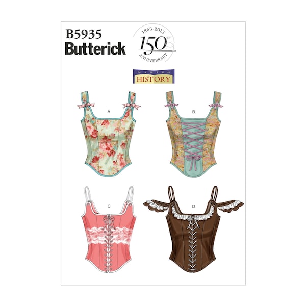 Butterick Schnittmuster - History - B5935 - historisches Mieder, Corsage, Korsett