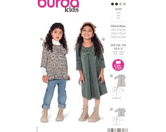 Burda Kids Pattern No. 9252 - Jurk en Blouse