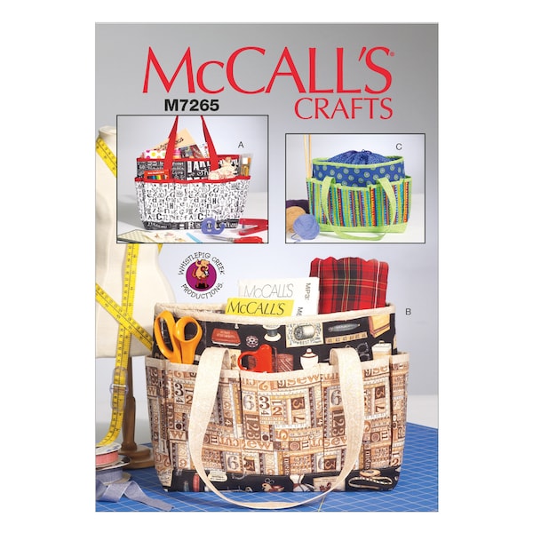 McCalls Schnittmuster M7265 - Tasche - Utensilo - Handarbeitstasche