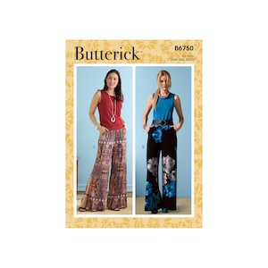 Butterick sewing pattern - B6750 - simple pull-on trousers