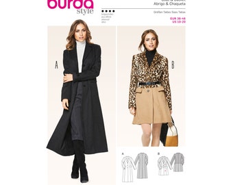 Burda Style Sewing Pattern - Coat - Blazer Coat & Jacket - No. 6845