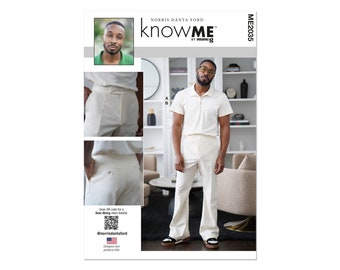 knowME sewing pattern - ME2035 - Men's trousers and polo shirt