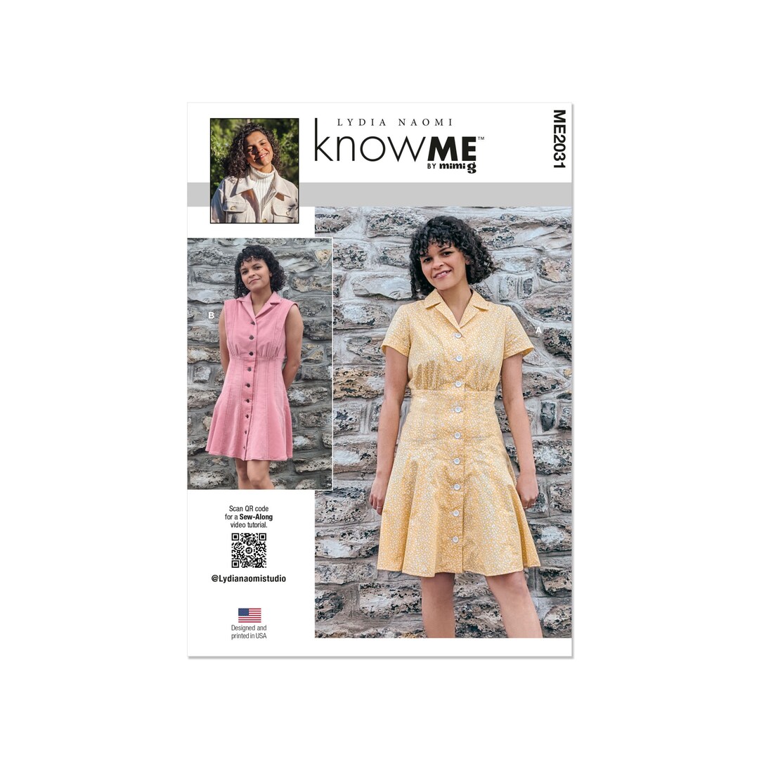 Knowme Sewing Pattern ME2031 Mini Dress With High Waist Etsy