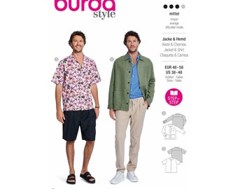 Burda Style pattern no. 5842 - combination - jacket and shirt - timeless