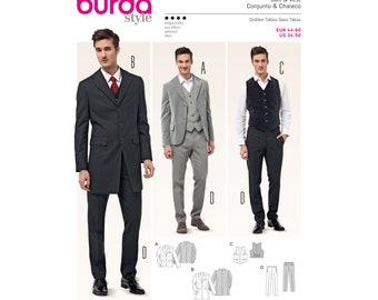 Burda Style sewing pattern - men's suit - 6871