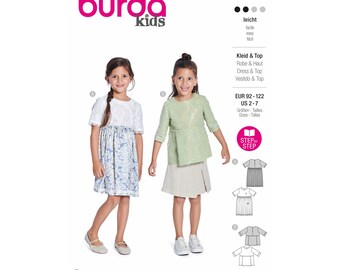 Burda Kids Schnittmuster Nr. 9226 - Kombination - Kleid und Top