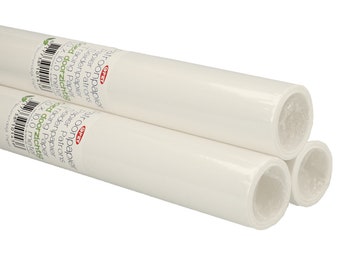 Crafties Mönsterpapper - Silkespapper - Blankt - Transparent - 1 m x 10 m