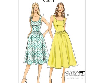 Patron de couture Vogue V9100 - robe - robe d'été - robe à bretelles