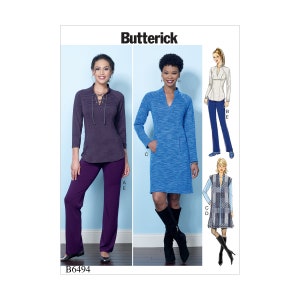 Butterick pattern - B6494 - Shirt or dress, vest and trousers