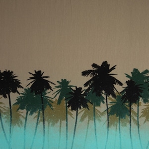 19.48EUR/Meter - Jersey - Palm Border - Surferhino by Thorsten Berger - Grey