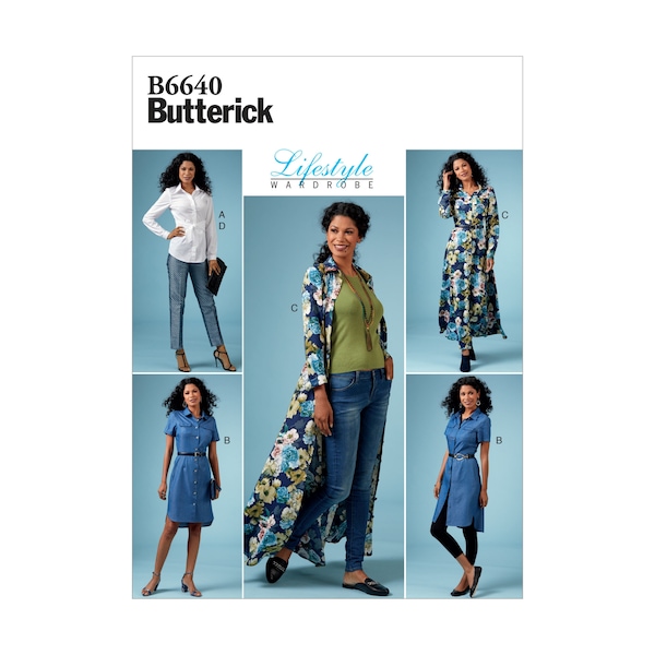 Patron de couture Butterick - Lifestyle - B6640 - combinaisons décontractées et sportives pour femmes