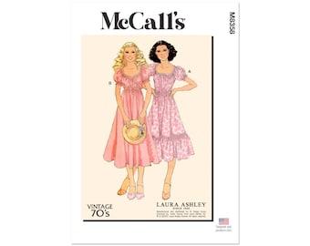 McCalls Schnittmuster M8358 - romantisches Sommerkleid mit Carmenausschnitt