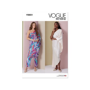 Cartamodello Vogue V2021 abito da casa e pantaloni immagine 1