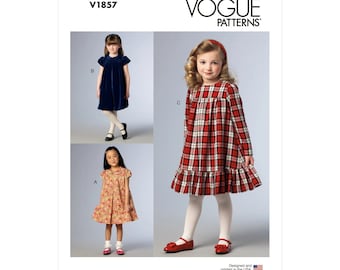 Vogue pattern V1857 - Children's dress - widely flared - Wrestler