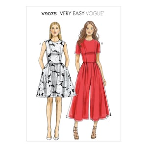 Modello di cucito Vogue V9075 - Abito - Culottes - Tuta