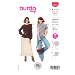 Burda Style sewing pattern no. 6059 - Shirt - Blouse - short or long sleeves