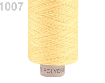 polyester, sewing thread, 500 meters - light yellow, 1007