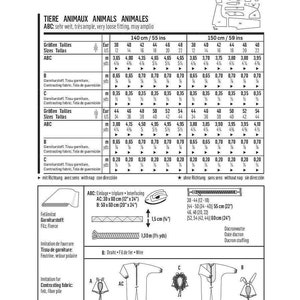Burda Style Schnittmuster Kostüm Tiere Tiger Löwe Hase Nr.3576 Bild 2