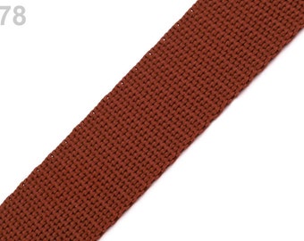 1,07EUR/mètre, 3 m de sangle, 30 mm, marron