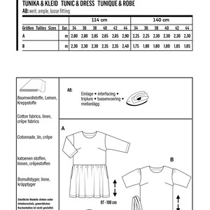 Burda Easy Sewing Pattern casual dress and tunic No.6139 image 6
