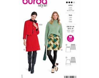 Burda Style sewing pattern No. 5868 - skirt - slightly flared