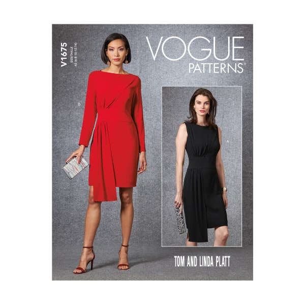 Vogue Schnittmuster V1675 - Kleid - Abendkleid - Schärpe