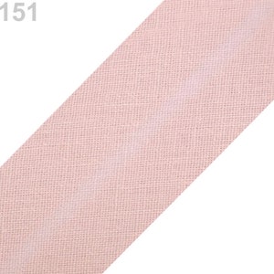 1.20EUR/m , 3m Schrägband, Baumwolle, 30mm, rosa Bild 1
