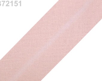 1.20EUR/m , 3m Schrägband, Baumwolle, 30mm, rosa