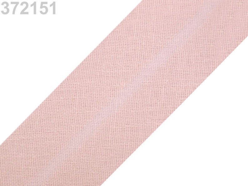 1.20EUR/m , 3m Schrägband, Baumwolle, 30mm, rosa Bild 1