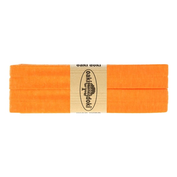 1.50EUR/ mètre, ruban incliné de 3 m, jersey, 20 mm, orange fluo 952