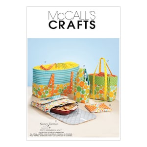 McCalls sewing pattern M6338 - Bags - Picnic set - 5 variants