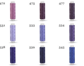 1 coil - 100 m - polyester sewing thread - TEX 14x2 - Unipoly 120 - colours 472 - 545