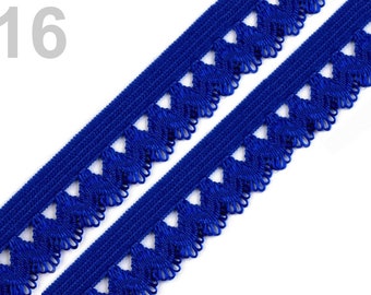 0.94 EUR/ meter, 3 m ruffled rubber, 15 mm, blue