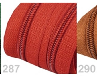 Cerniera A Spirale In Nylon Lunga 10 Metri 5 Con 20 Cursori Per - Foto 2