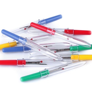 2x Naadontrijger - Zoomontrijger - Transparante beschermkap - 6,5 cm - Kleurenmix