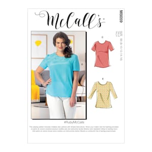 McCalls sewing pattern M8059 - Basic Shirt - Shirt