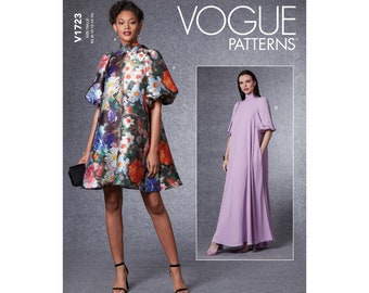 Vogue sewing pattern V1723 - dress - wide flared - smock dress