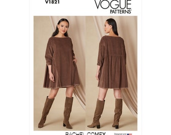 Vogue sewing pattern V1821 - wide, simple dress