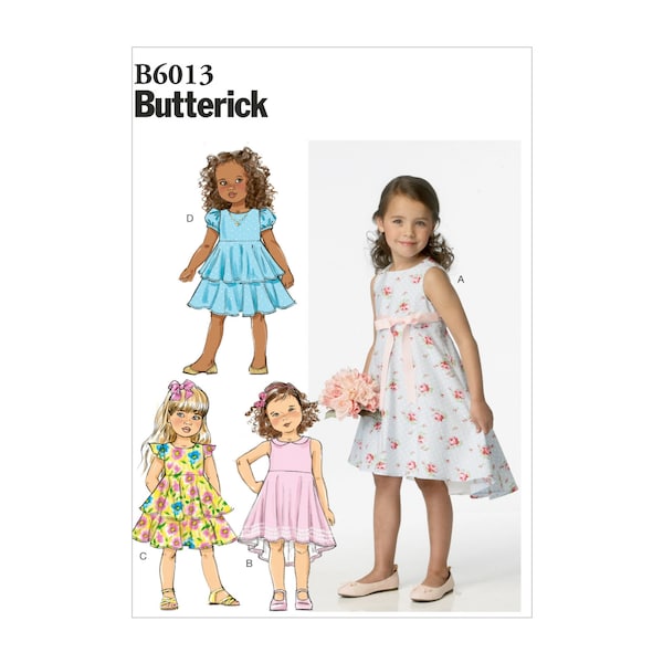 Butterick Schnittmuster - B6013 - Kinderkleid mit Volant