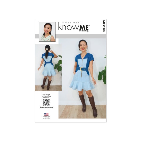 knowME sewing pattern - ME2066 - Dress with flounce on the skirt