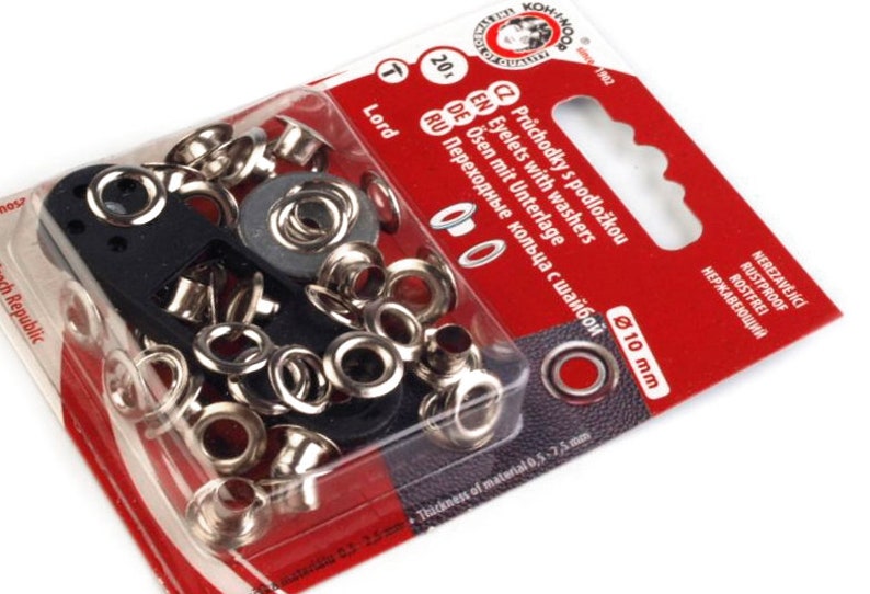 20 eyelets Nickel tool 5 mm threading