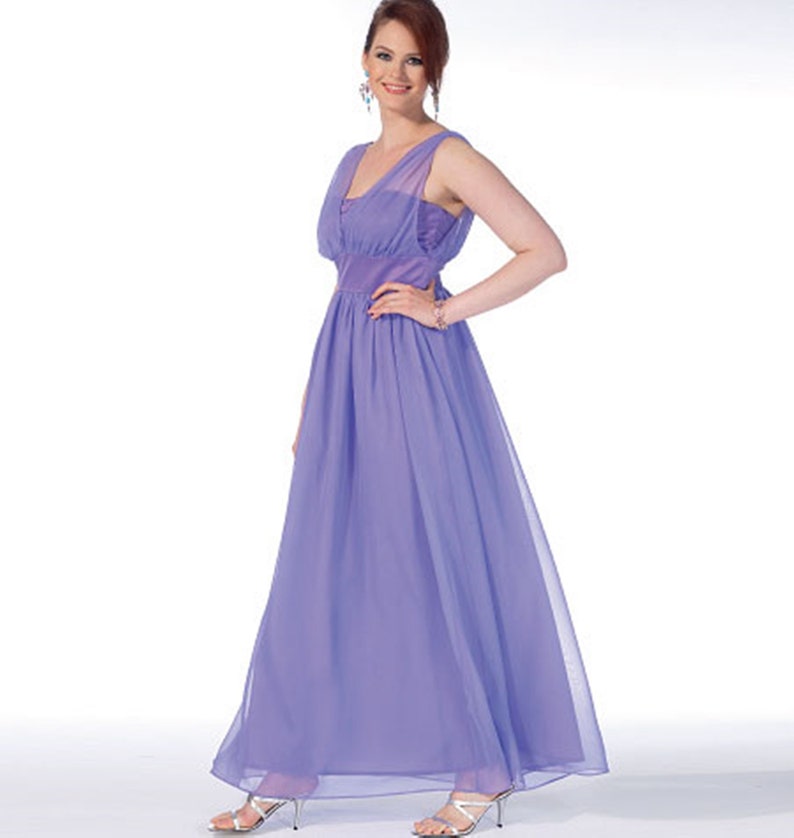 dress McCall/'s sewing pattern M7090 figurative attached skirt