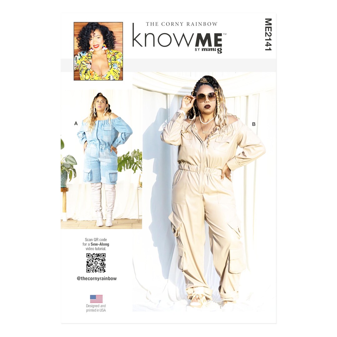 Knowme Schnittmuster - ME2141 - Damenoverall - Sportlich Elegant - Etsy