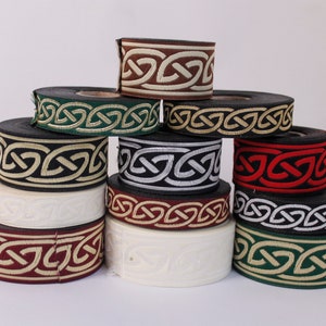 medieval braid, 1 m, Celtic, knots, various colors